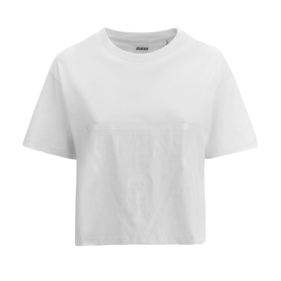 Guess Γυναικεία κοντομάνικη μπλούζα Adele Crop T-Shirt